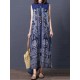 Loose National Style Sleeveless Long Dress Loose National Style Sleeveless Long Dress