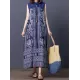 Loose National Style Sleeveless Long Dress Loose National Style Sleeveless Long Dress