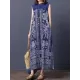 Loose National Style Sleeveless Long Dress Loose National Style Sleeveless Long Dress