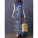 Loose National Style Sleeveless Long Dress Loose National Style Sleeveless Long Dress