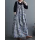 Artistic Retro Ramie Cotton Loose 3 Colors Floral Printed Square-Neck Sleeveless Strap Dress Artistic Retro Ramie Cotton Loose 3 Colors Floral Printed Square-Neck Sleeveless Strap Dress