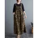 Artistic Retro Ramie Cotton Loose 3 Colors Floral Printed Square-Neck Sleeveless Strap Dress Artistic Retro Ramie Cotton Loose 3 Colors Floral Printed Square-Neck Sleeveless Strap Dress