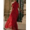 Urban Solid Color High Waisted Falbala Maxi Dress