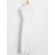 Urban Solid Color High Waisted Falbala Maxi Dress Urban Solid Color High Waisted Falbala Maxi Dress