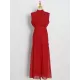 Urban Solid Color High Waisted Falbala Maxi Dress Urban Solid Color High Waisted Falbala Maxi Dress