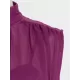 Urban Solid Color High Waisted Falbala Maxi Dress Urban Solid Color High Waisted Falbala Maxi Dress