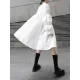 Loose Original Designed Irregular Puff Shirt Dress Loose Original Designed Irregular Puff Shirt Dress