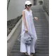 Casual Cotton Sleeveless Long Dress Casual Cotton Sleeveless Long Dress