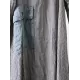Loose Vintage Linen Plaid Round-neck Long Dress Loose Vintage Linen Plaid Round-neck Long Dress