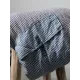 Loose Vintage Linen Plaid Round-neck Long Dress Loose Vintage Linen Plaid Round-neck Long Dress