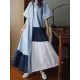Loose Split-joint A-line Long Dress Loose Split-joint A-line Long Dress
