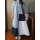 Loose Split-joint A-line Long Dress Loose Split-joint A-line Long Dress