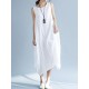 New Artistic Solid Sleeveless Dress New Artistic Solid Sleeveless Dress