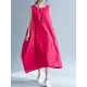 New Artistic Solid Sleeveless Dress New Artistic Solid Sleeveless Dress
