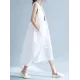 New Artistic Solid Sleeveless Dress New Artistic Solid Sleeveless Dress