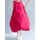 New Artistic Solid Sleeveless Dress New Artistic Solid Sleeveless Dress