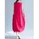 New Artistic Solid Sleeveless Dress New Artistic Solid Sleeveless Dress