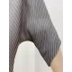 Pleated Solid Color Half Sleeves Irregular Clipping Round-Neck Midi Dresses Pleated Solid Color Half Sleeves Irregular Clipping Round-Neck Midi Dresses