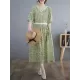 Hollow Pleated Printed Split-Joint Loose Short Sleeves Round-Neck Midi Dresses Hollow Pleated Printed Split-Joint Loose Short Sleeves Round-Neck Midi Dresses