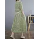 Hollow Pleated Printed Split-Joint Loose Short Sleeves Round-Neck Midi Dresses Hollow Pleated Printed Split-Joint Loose Short Sleeves Round-Neck Midi Dresses