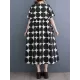 Polka-Dot Split-Joint Loose Short Sleeves Round-Neck Midi Dresses Polka-Dot Split-Joint Loose Short Sleeves Round-Neck Midi Dresses