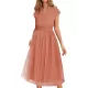 Solid Color Loose Short Sleeves V-Neck Midi Dresses Solid Color Loose Short Sleeves V-Neck Midi Dresses