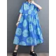 Polka-Dot Loose Short Sleeves Lapel Collar Midi Dresses Polka-Dot Loose Short Sleeves Lapel Collar Midi Dresses