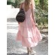 Solid Color Loose Sleeveless V-Neck Midi Dresses Solid Color Loose Sleeveless V-Neck Midi Dresses