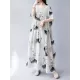 Pleated Printed Split-Joint Loose Short Sleeves Round-neck Midi Dresses Pleated Printed Split-Joint Loose Short Sleeves Round-neck Midi Dresses