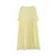 Pleated See-Through Solid Color Split-Joint Loose Short Sleeves Round-Neck Midi Dresses Pleated See-Through Solid Color Split-Joint Loose Short Sleeves Round-Neck Midi Dresses