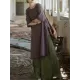 Fringed Solid Color Split-Side Half Sleeves Round-Neck Midi Dresses Fringed Solid Color Split-Side Half Sleeves Round-Neck Midi Dresses