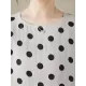 Polka Dot Split-Joint Half Sleeves Loose Midi Dresses Polka Dot Split-Joint Half Sleeves Loose Midi Dresses