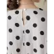 Polka Dot Split-Joint Half Sleeves Loose Midi Dresses Polka Dot Split-Joint Half Sleeves Loose Midi Dresses