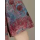 Contrast Color Polka-Dot Printed Half Sleeves Loose Round-Neck Midi Dresses Contrast Color Polka-Dot Printed Half Sleeves Loose Round-Neck Midi Dresses