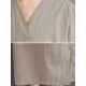 Buttoned Pockets Solid Color A-Line Loose V-Neck Midi Dresses Buttoned Pockets Solid Color A-Line Loose V-Neck Midi Dresses