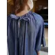 Drawstring Lace-Up Pleated Solid Color Loose Raglan Sleeve Round-Neck Midi Dresses Drawstring Lace-Up Pleated Solid Color Loose Raglan Sleeve Round-Neck Midi Dresses