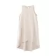 Solid Color High-Low Loose Round-Neck Midi Dresses Solid Color High-Low Loose Round-Neck Midi Dresses