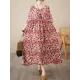 Batwing Sleeves Loose Pleated Split-Joint Round-Neck Midi Dresses Batwing Sleeves Loose Pleated Split-Joint Round-Neck Midi Dresses