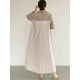 Original Chic Pleated Notched Collar Blazer Midi Dress Original Chic Pleated Notched Collar Blazer Midi Dress