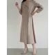 Original Chic Pleated Notched Collar Blazer Midi Dress Original Chic Pleated Notched Collar Blazer Midi Dress