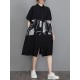 Artistic Retro Loose Printed Buttoned Midi Dress Artistic Retro Loose Printed Buttoned Midi Dress