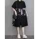 Artistic Retro Loose Printed Buttoned Midi Dress Artistic Retro Loose Printed Buttoned Midi Dress