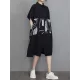 Artistic Retro Loose Printed Buttoned Midi Dress Artistic Retro Loose Printed Buttoned Midi Dress