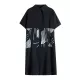 Artistic Retro Loose Printed Buttoned Midi Dress Artistic Retro Loose Printed Buttoned Midi Dress