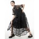 Original Solid Color Hollow See-Through Thin Midi Dress Original Solid Color Hollow See-Through Thin Midi Dress