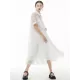 Original Solid Color Hollow See-Through Thin Midi Dress Original Solid Color Hollow See-Through Thin Midi Dress
