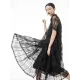 Original Solid Color Hollow See-Through Thin Midi Dress Original Solid Color Hollow See-Through Thin Midi Dress