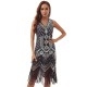 Evening H-Line Beads Sequined Tasseled Midi Dresses Evening H-Line Beads Sequined Tasseled Midi Dresses