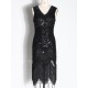 Evening H-Line Beads Sequined Tasseled Midi Dresses Evening H-Line Beads Sequined Tasseled Midi Dresses