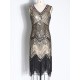 Evening H-Line Beads Sequined Tasseled Midi Dresses Evening H-Line Beads Sequined Tasseled Midi Dresses
